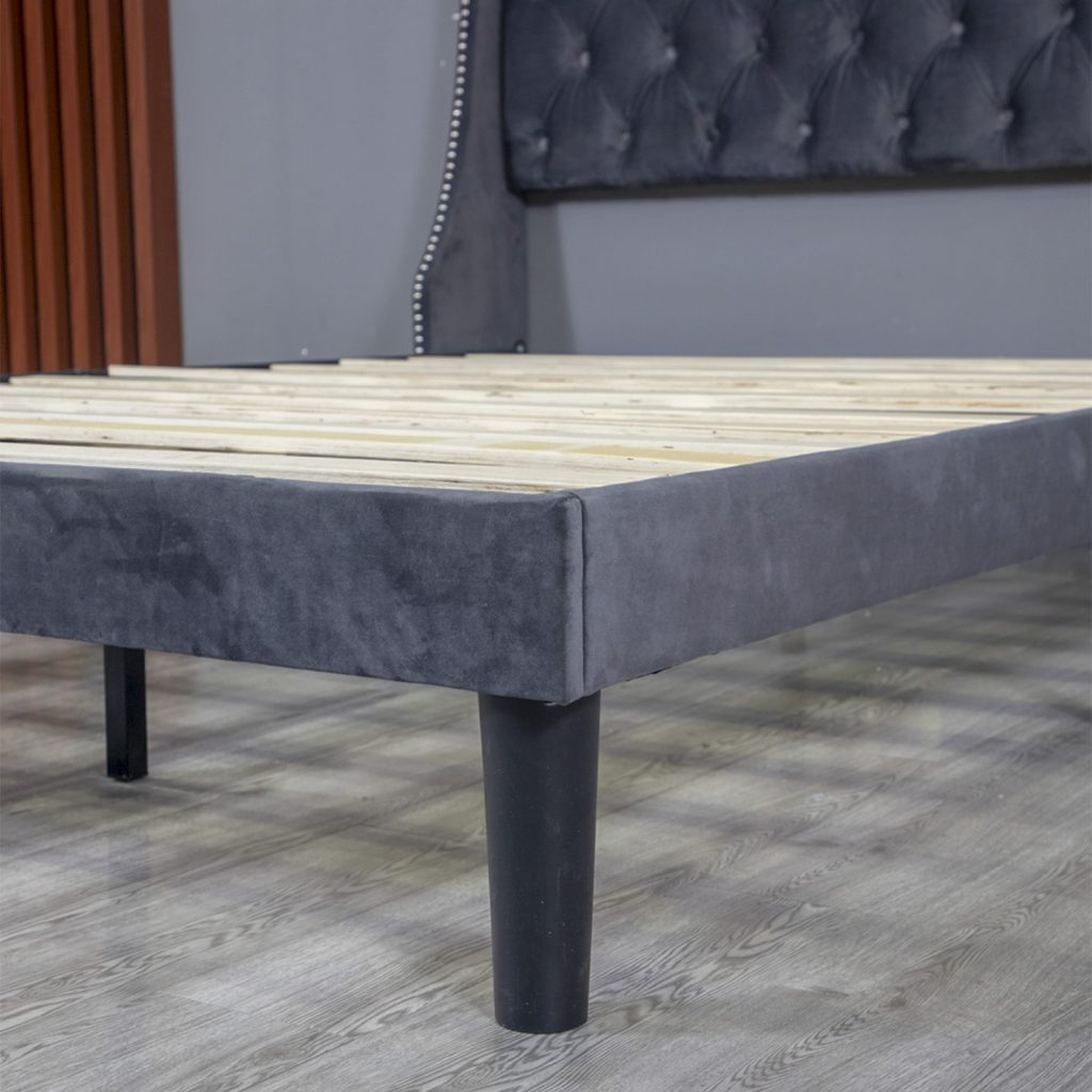 Modern Velvet Flat Bed 5