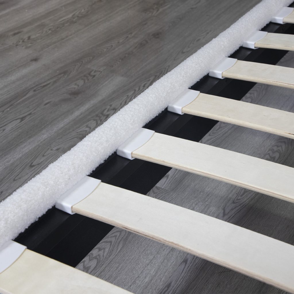 Modern White Velvet Flat Bed 8