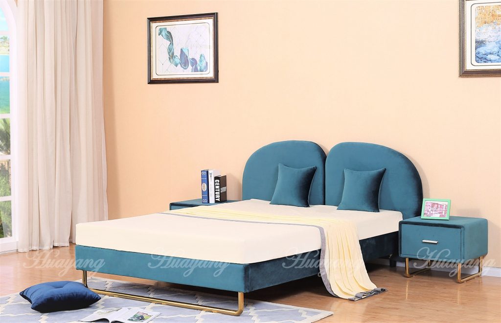 Upholstered 2 Headboards Bed 2