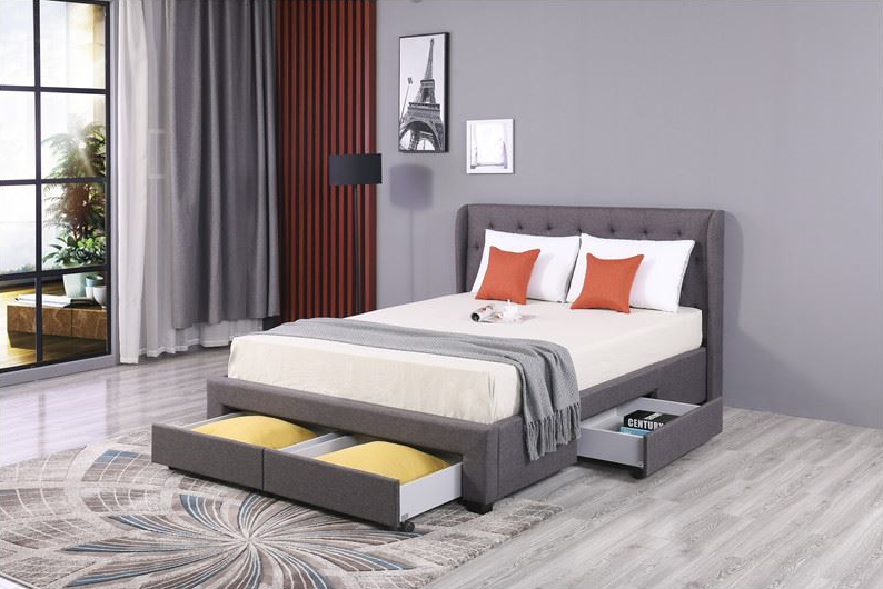fabric drawer bed 3